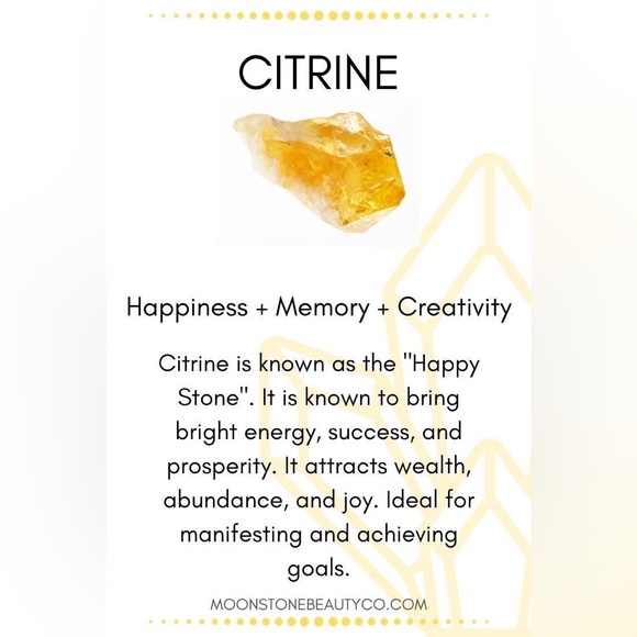 Citrine crystal in MINI Terracotta Pot - Picture 3 of 5